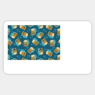 Cute Beer Emoji Pattern Sticker